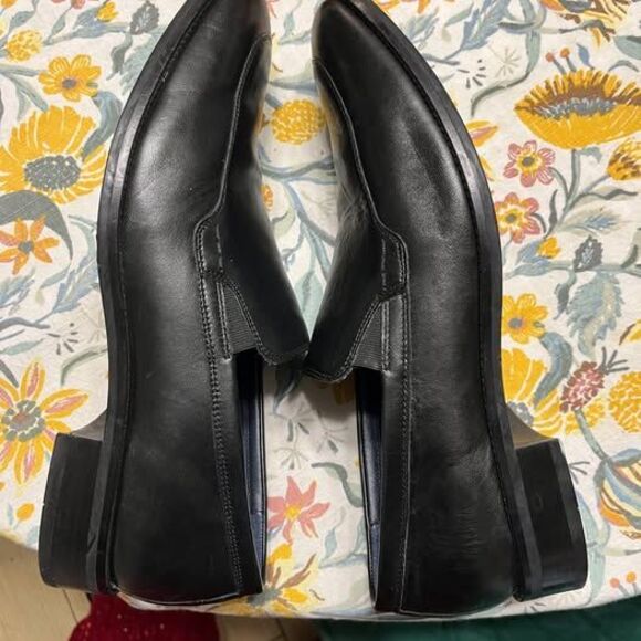 cole haan brand new black loafers shoes size 8.5 men dress shoes